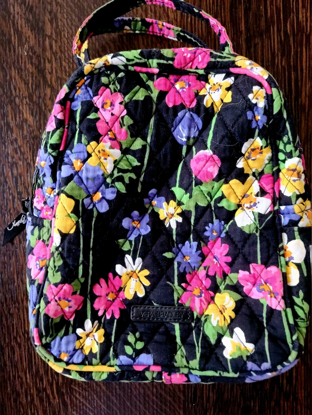 Vera Bradley 👛 Retired "Wildflower Garden" Lunch Bunch Bag EUC $24